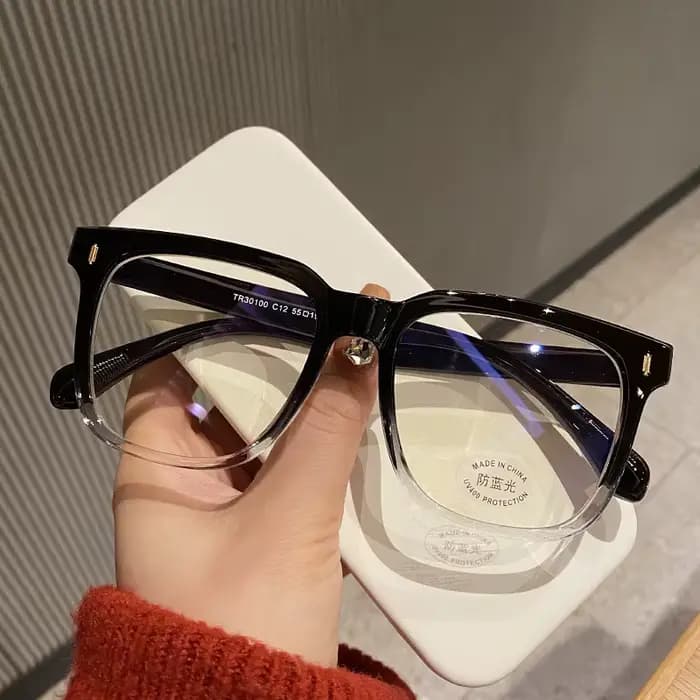 Monture de lunettes transparente pour ordinateur