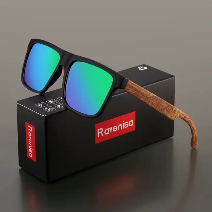 Lunettes de soleil carrées vintage Ravenisa Fashion pour hommes et femmes