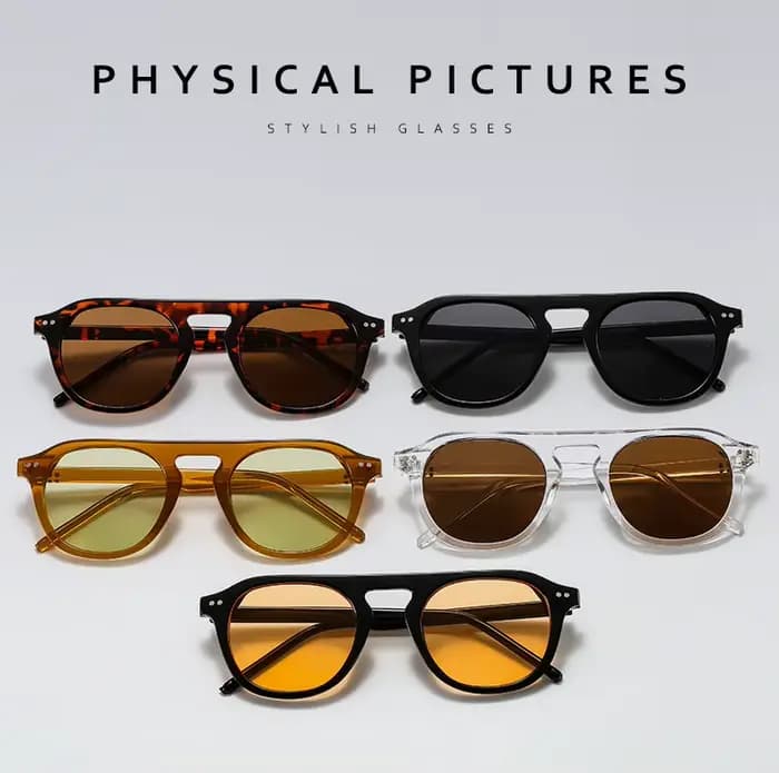 Samjune – lunettes de soleil carrées pour hommes et femmes