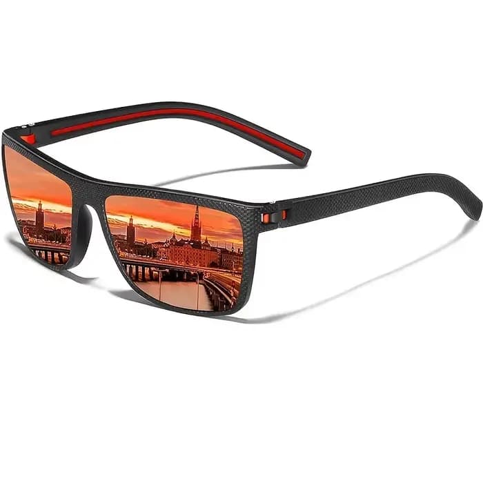 Lunettes de soleil polarisées carrées pour hommes et femmes, monture légère