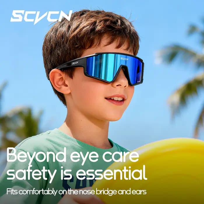 SCVCN enfants lunettes de sport UV400 lunettes de soleil photochromiques en plein air garçons filles enfants skateboard vélo baseball Golf accessoires