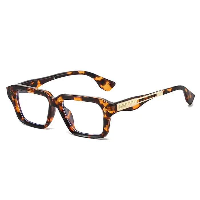 Ins mode rétro carré bleu lumière bloquant lunettes marque Deisgner Rivets luxe Anti