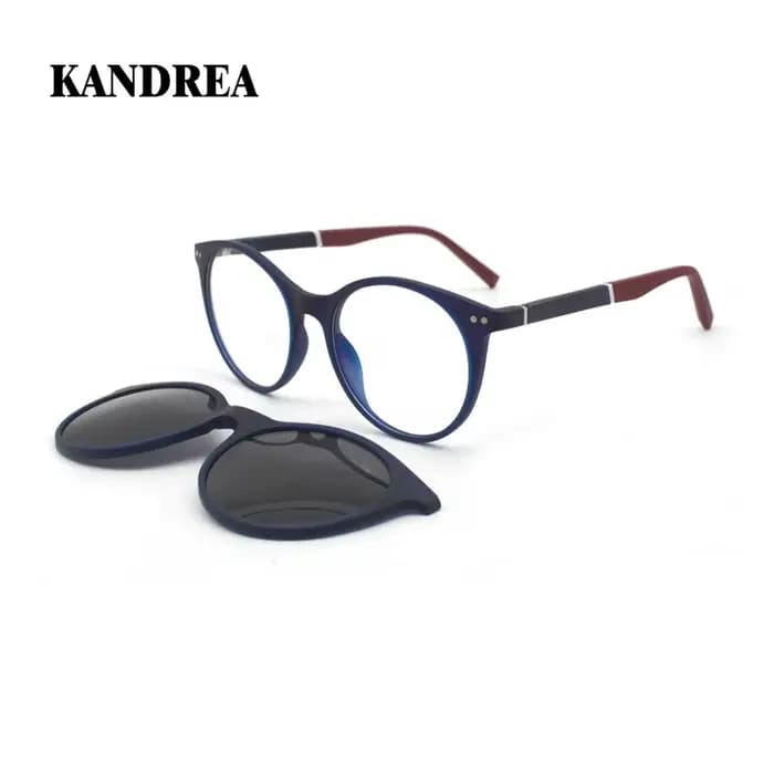 Lunettes de soleil magnétiques rondes pour femmes et hommes