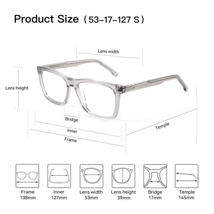 ZENOTTIC – lunettes de prescription pour hommes