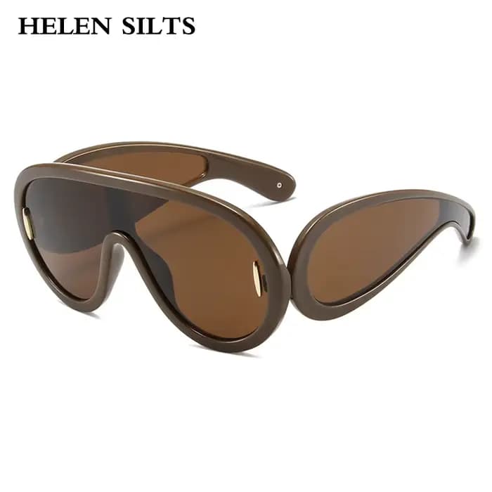 Lunettes de soleil pilote surdimensionnées pour femmes et hommes