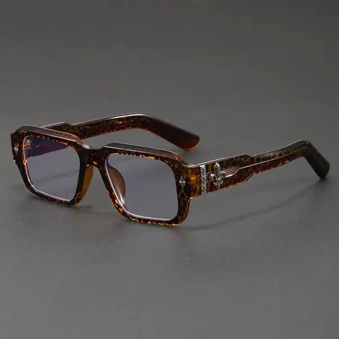 Lunettes anti-lumière bleue vintage à monture carrée épaisse pour hommes et femmes