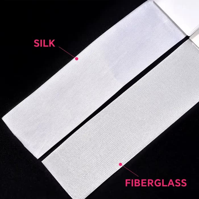 Réparation d'ongles auto-adhésive en fibre de verre, enveloppe en soie, Extension d'art des ongles, autocollants en Fiber de construction d'ongles pour la réparation des ongles cassés