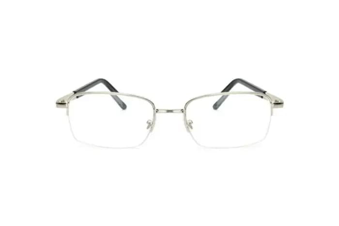 Lunettes de myopie -1.0~ -6.0, demi-monture, monture en métal, verres en résine