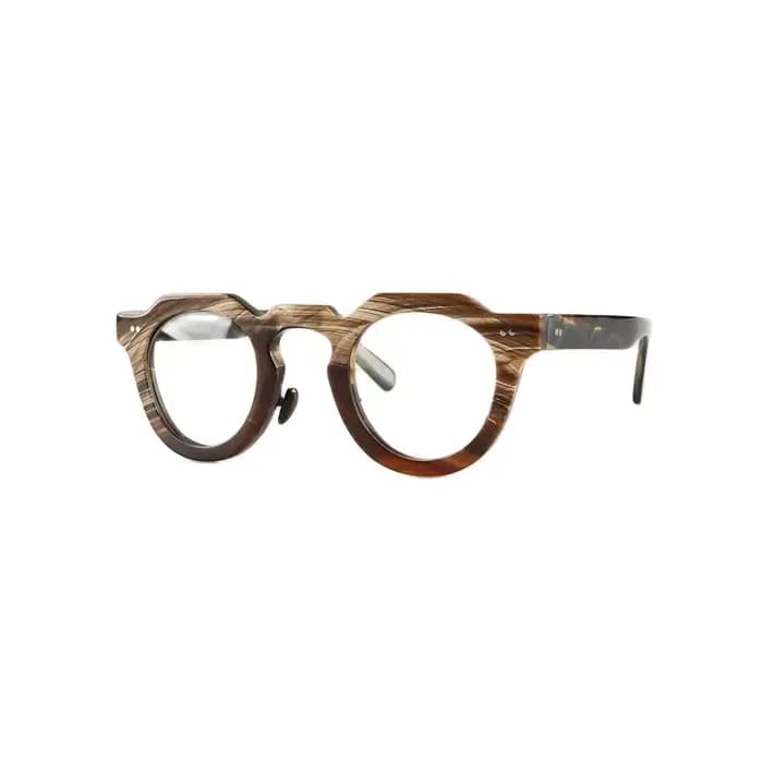 Lunettes de soleil en corne laminée à différentes couches