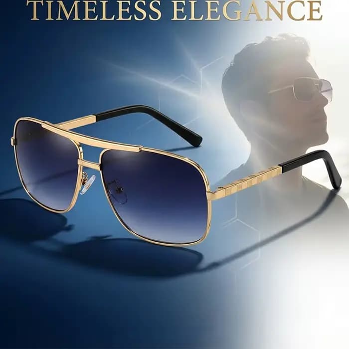 Lunettes De soleil carrées Vintage pour hommes