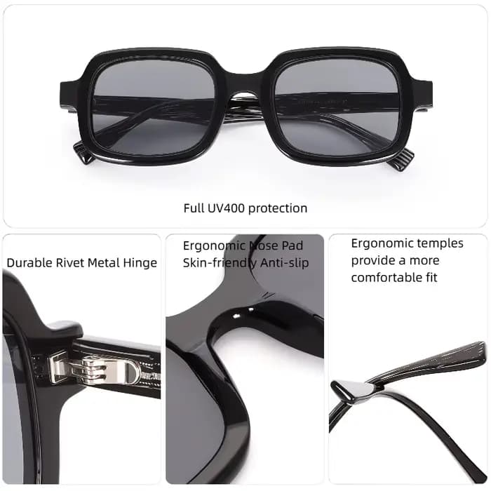 Lunettes de soleil LumoGaze classiques rétro pour femmes