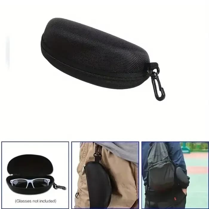 Boîte de protection de lunettes de soleil à fermeture éclair Portable