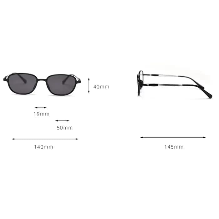 Ayou-Lunettes de soleil ovales polarisées en alliage pour hommes et femmes