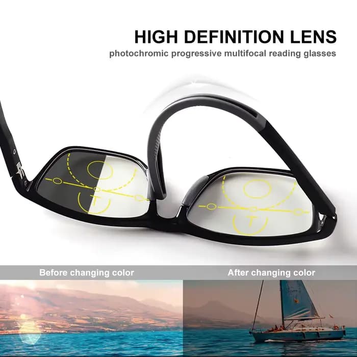 Lunettes de lecture multifocales progressives