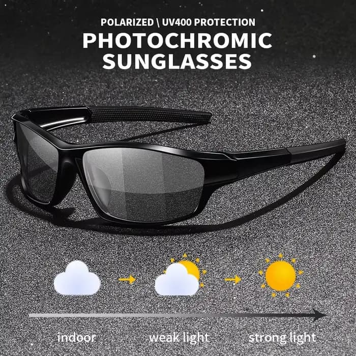 Lunettes de soleil polarisées photochromiques pour hommes et femmes