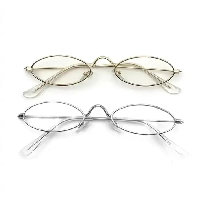 Lunettes Métalliques Vintage Y2K 2026 pour Femmes et Filles