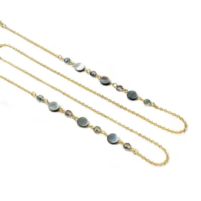 KLASSNUM – chaîne de lunettes en coquillage naturel pour femmes