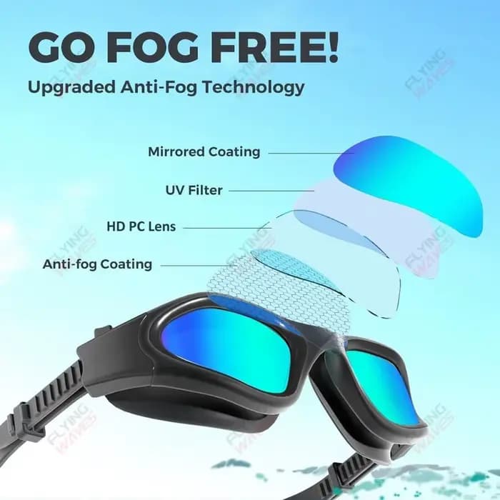 Lunettes de natation en silicone réglables rapidement pour femmes, hommes et adultes, anti-buée, anti-UV, pour piscine, plongée, lunettes de natation HD