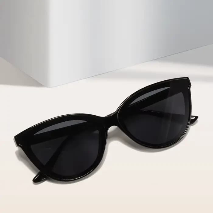 Grand Cadre Cat Eye lunettes de Soleil Femmes Nouveau Rétro Style Minimaliste Gradient