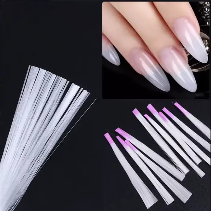 Extension d'ongles acrylique en fibre de verre, nail art, fibre violette pour gel UV, bricolage, forme d'ongles, conseils, construction, outil de manucure, 5m, N64.