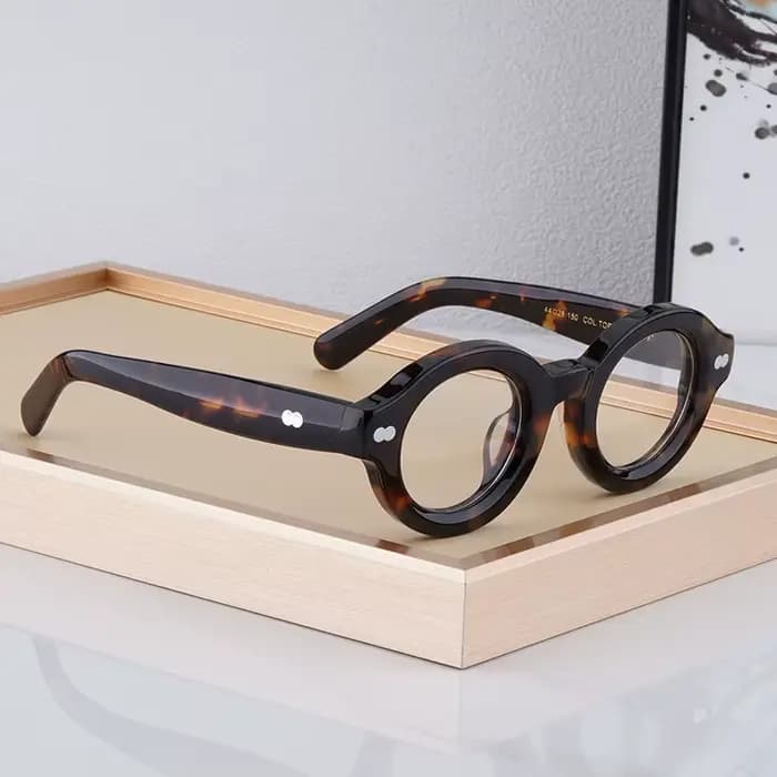 Lunettes tortue en acétate épais de grande taille