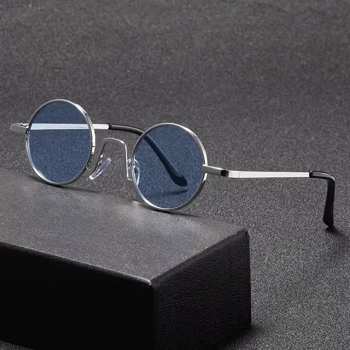 Lunettes de soleil Hippie rondes rétro pour femmes et hommes