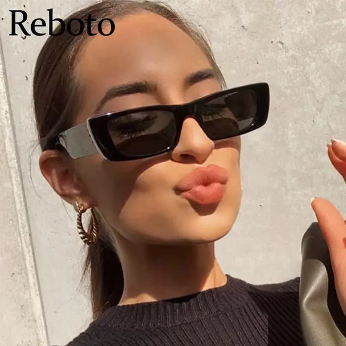 Lunettes de soleil vintage roses petites pour femmes