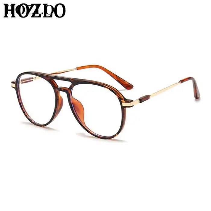 Nouveau Mode Rétro Femmes Hommes Double Pont Fini Myopie Lunettes Myope