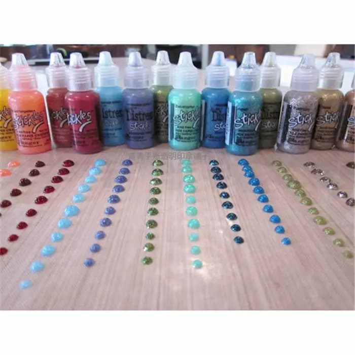 Ranger Glitter Gel Stickles, Acrylique, Liquide, Embellissements, Artisanat, Décoration, DIY, Peinture, Aquarelle