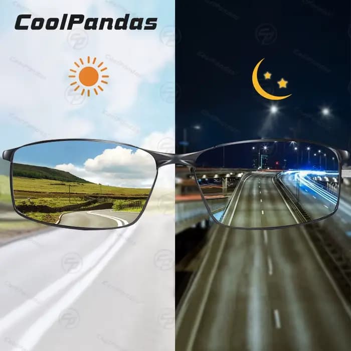 Cooldarer-Lunettes de soleil polarisées photochromiques pour hommes et femmes