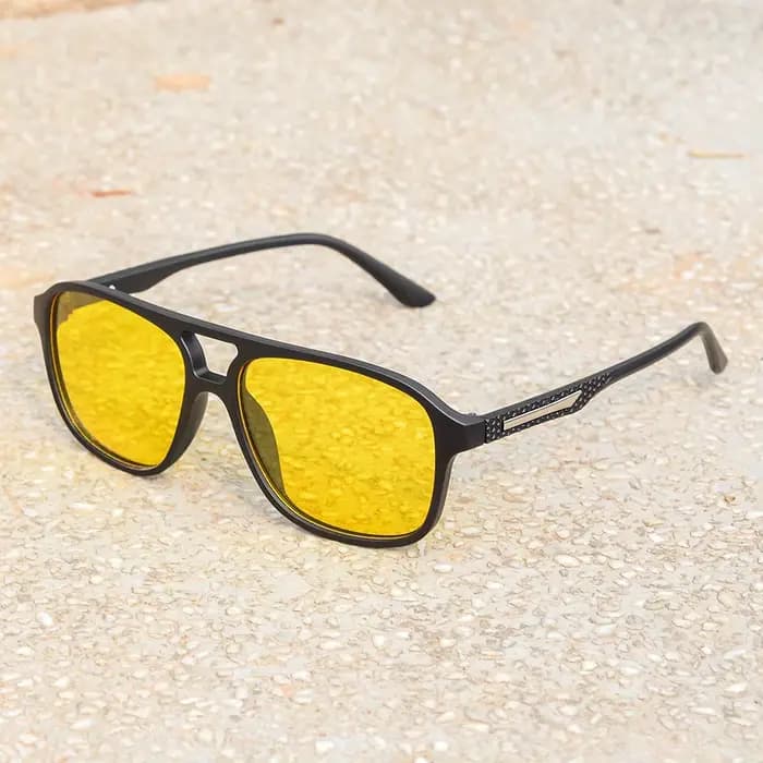 CRIXALIS pilote Vintage carré lunettes de soleil hommes femmes rétro conduite Vision nocturne