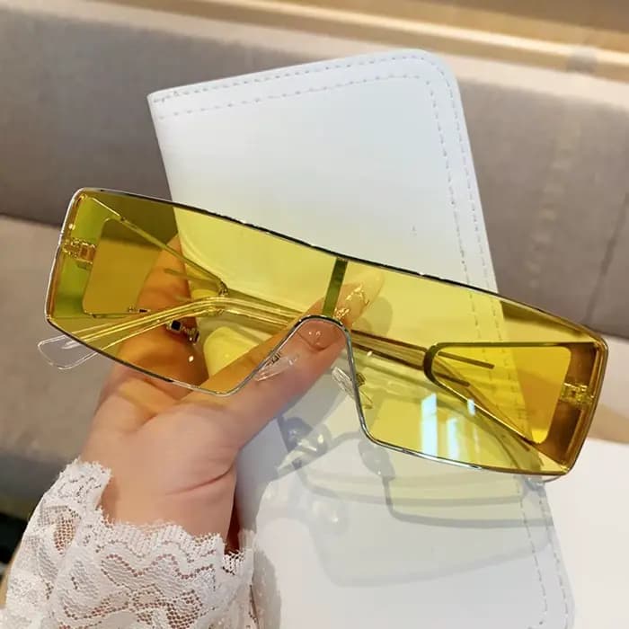 Lunettes de soleil Vintage à grande monture pour femmes et hommes