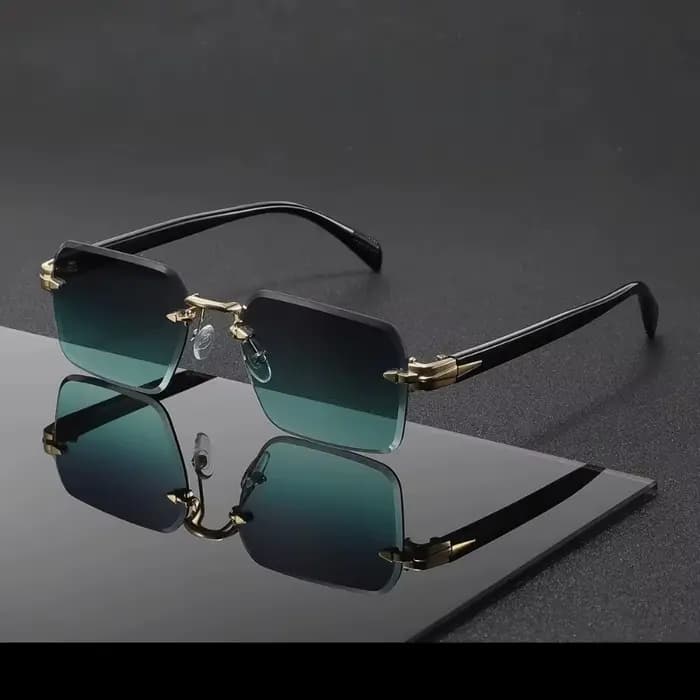 Lunettes de soleil sans monture en métal