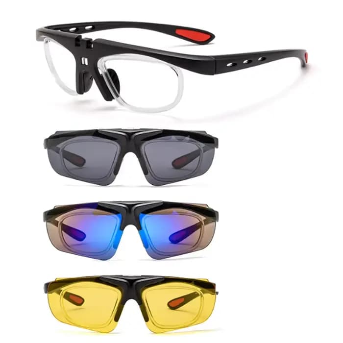 Lunettes de soleil à grand cadre pour hommes