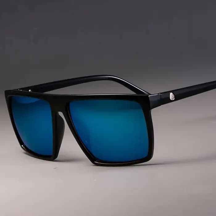 Lunettes de soleil tendance tête de mort, monture carrée de haute qualité, grande monture rétro, verres colorés pour hommes et femmes