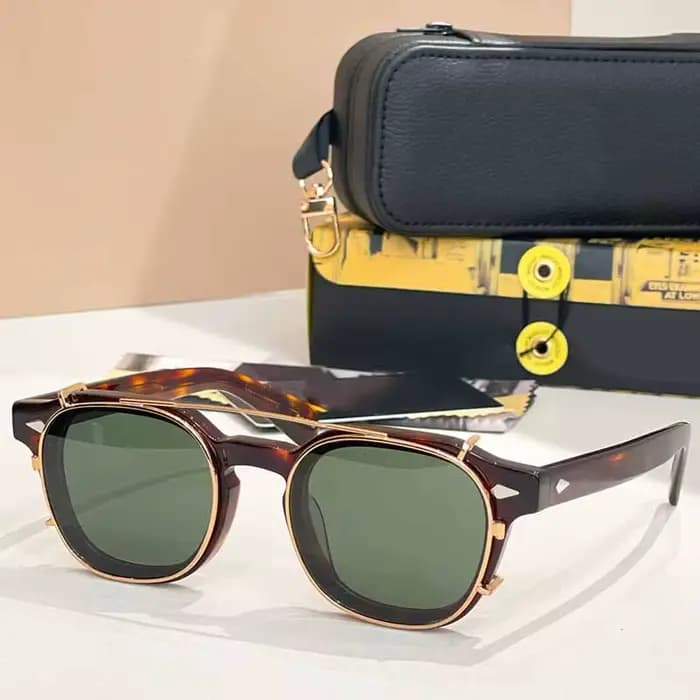 2025 DOLT Lunettes de soleil rondes de luxe en acétate et alliage pour hommes et femmes Designer de marque de haute
