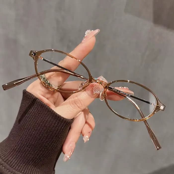 OKH femmes ovale petit cadre mince lunettes ordinateur Anti lumière bleue