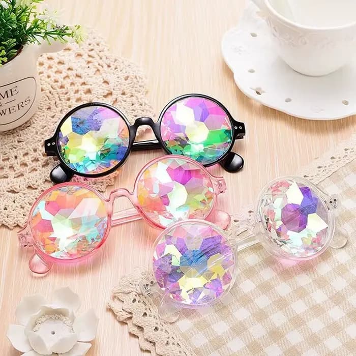 Lunettes Caleidoscope Colorées pour Femmes