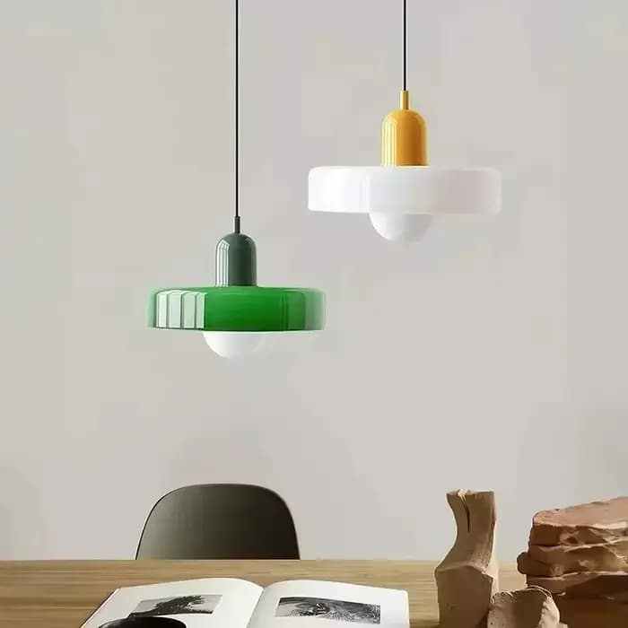 Lampes suspendues en verre rétro nordique intérieur E27 LED lustre salon salle à manger chambre cuisine luminaires décoratifs