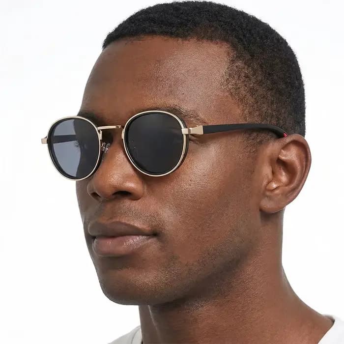 Lunettes de soleil rondes rétro pour hommes et femmes