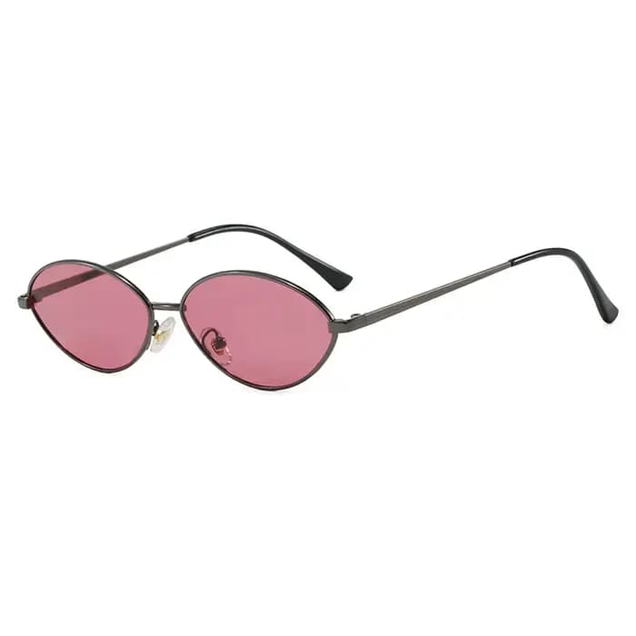 Vintage lunettes de soleil ovales femmes 2025 nouvelle marque Designer petit œil de chat