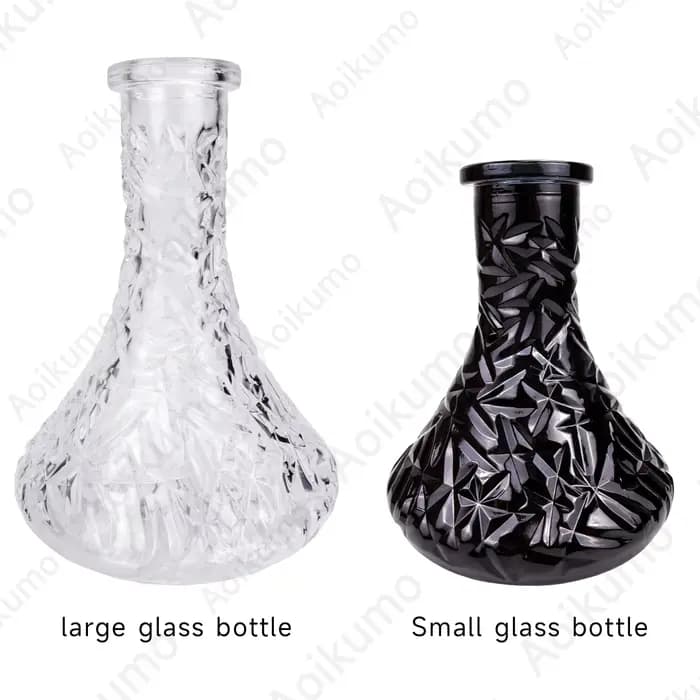 Petite bouteille en verre pour ovale guilé en losange, d'extraction universel, base pour chicha, accessoires pour ovale guilé, nouveau