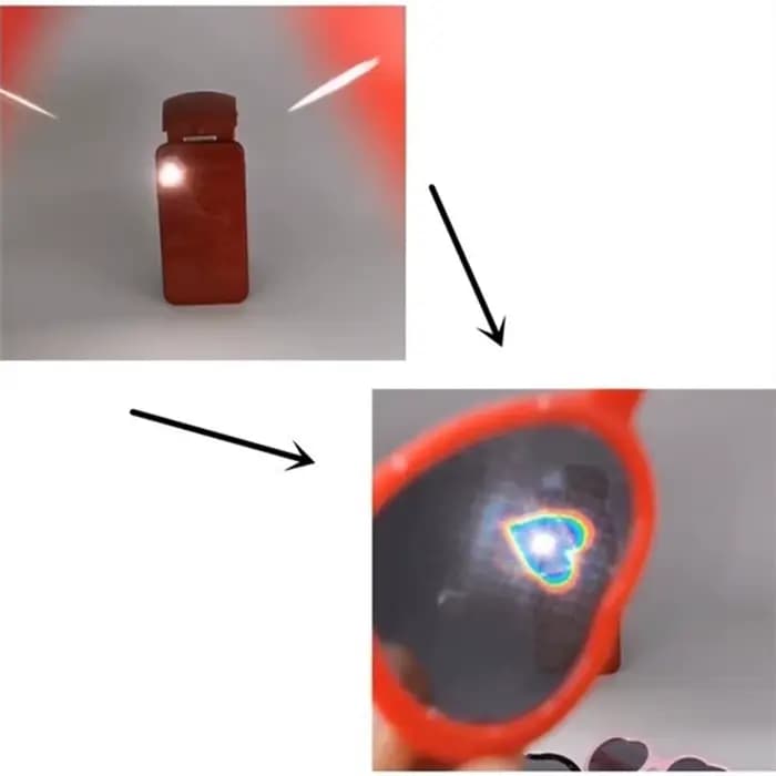 Lunettes de Soleil Unisexes en Forme de Cœur