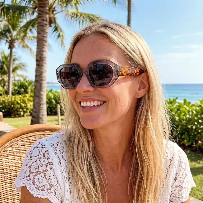 Petites lunettes de soleil rectangulaires pour hommes et femmes