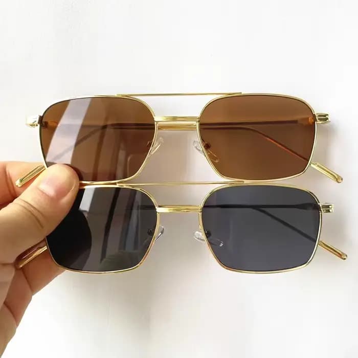 Lunettes de soleil unisexes à Double faisceau