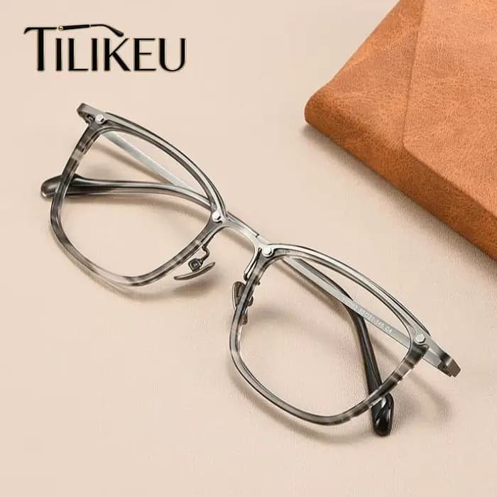 Monture de lunettes en titane ultralégère fabriquée à la main au Japon