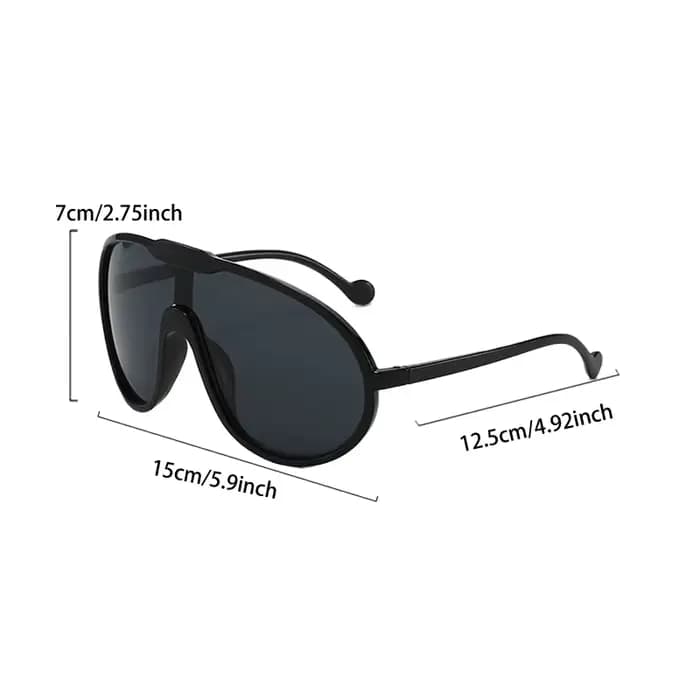 3 paires de lunettes de soleil surdimensionnées pour hommes et femmes
