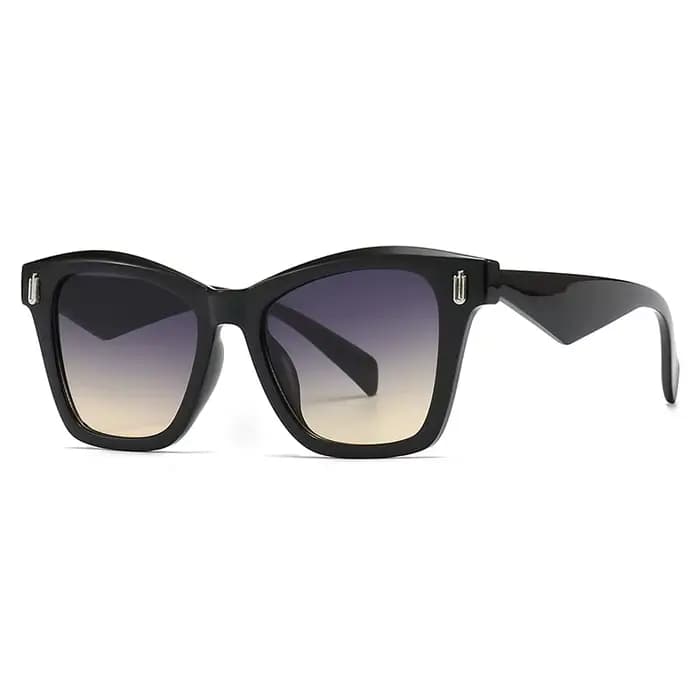 Lunettes de soleil carrées à imprimé zèbre pour femmes