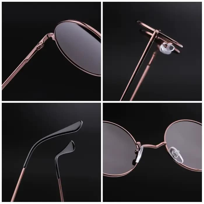 Lunettes de soleil polarisées rondes à la mode