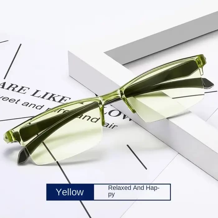 Lunettes de lecture intelligentes à zoom automatique, sans monture, pour presbytie, protection contre les radiations, lunettes d'ordinateur ultralégères, unisexes